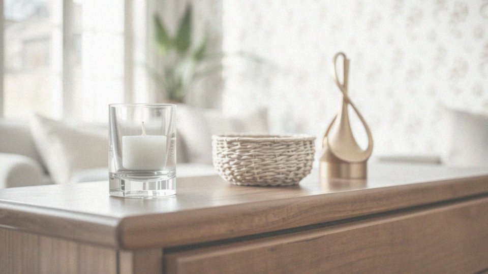 Jakie cechy charakteryzują dekoracje na komodę do salonu?